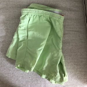 Green/yellow Patagonia baggies